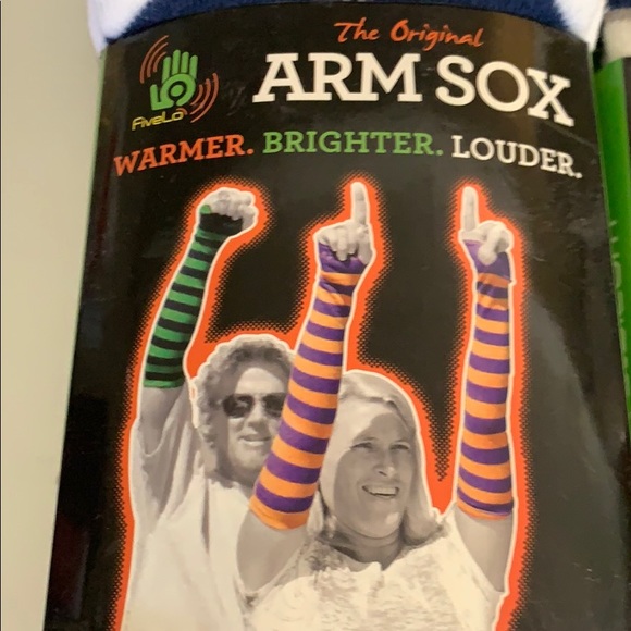 Fivelo blue argyle stripe arm sox sleeves socks - Picture 2 of 6